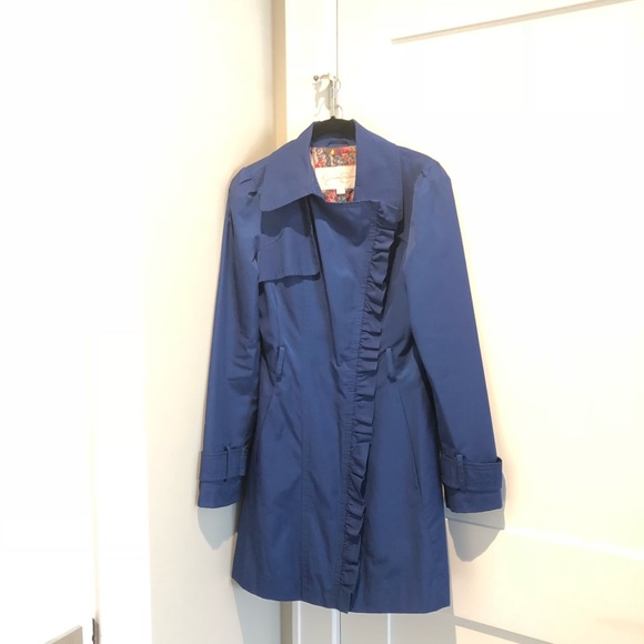 💙Blue trench coat 💙 - Picture 6 of 7